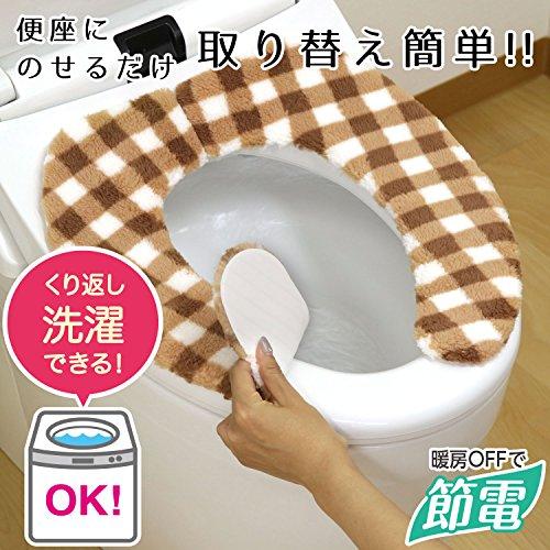 レック ぴたQ 吸着 べんざシート ふわふわ ボア (チェック ・ ブラウン) 洗濯OK BB-496 |  | 01