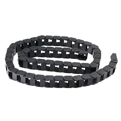 Cncルーターミル用1M黒プラスチックドラグチェーンケーブルキャリア 10mm x 15mm | 