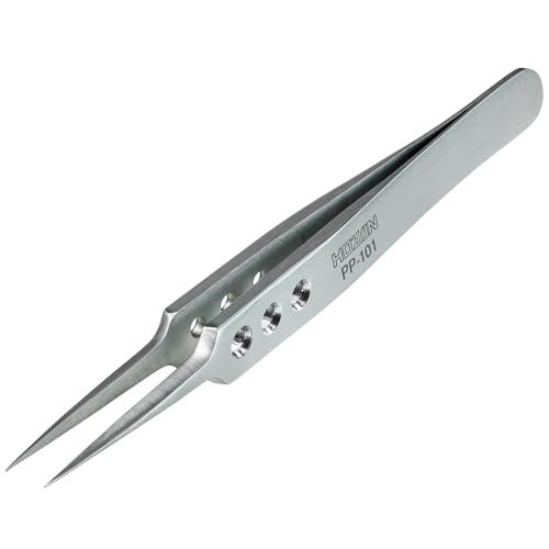 ホーザン(HOZAN) ピンセット 厚肉仕上げ 板厚2.8mm 全長115mm 開き幅8mm 先端幅0.3mm 直型 PP-101 | 