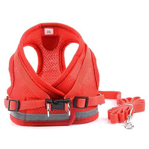 ZUNEA 犬用 ハーネス 小型犬 猫用 ハーネス リード セット 子犬 メッシュ 胴輪 通気性 反射テープ 安全 軽量 ベスト 調節可能 簡単 |  | 01