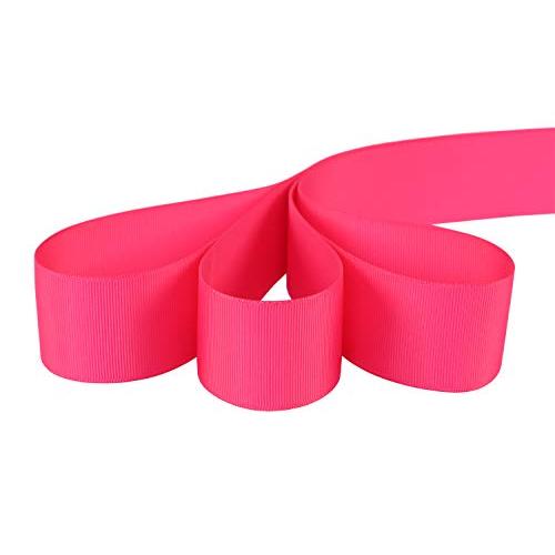 【IDECORRIBBONS】横長38mm ポリエステルグログランリボン 縦長22m # 176フューシャ |  | 01