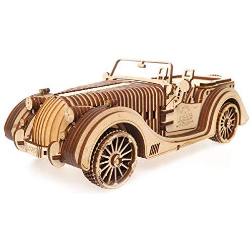 Ugears ユーギアーズ Roadster VM-01 ロードスターVM-01 木製 組立 ブロック パズル おもちゃ | 