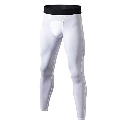 sillictor スポーツタイツ メンズ パワーストレッチ ロング アンダーウェア コンプレッション タイツ [UVカット + 吸汗速乾] y | 