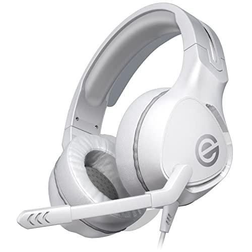 エレコム ゲーミングヘッドセット 有線 ヘッドホン 軽量×やわらかイヤーパッド 長時間のプレイも快適 ホワイト HS-G01WH | 
