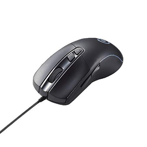 エレコム ゲーミングマウス 5ボタン 高性能ゲーミングセンサー 8000万回耐久スイッチ 4段階DPI切替(700~6200) ブラック M-G | 