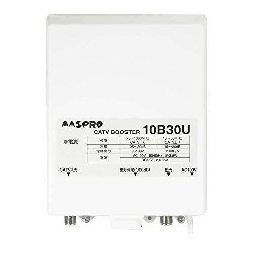 マスプロ電工 CATVブースター 30dBタイプ 上り増幅 10B30U-B | 