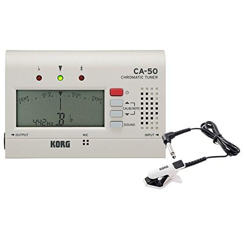 KORG (コルグ) クロマチック チューナー CA-50 + コンタクトマイク CM-300-WHBK セット | 