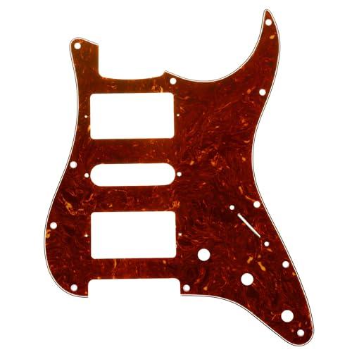 Musiclily Pro 11穴 HSH STタイプピックガード USA/メキシコストラトエレキギター用、茶べっ甲4P | 