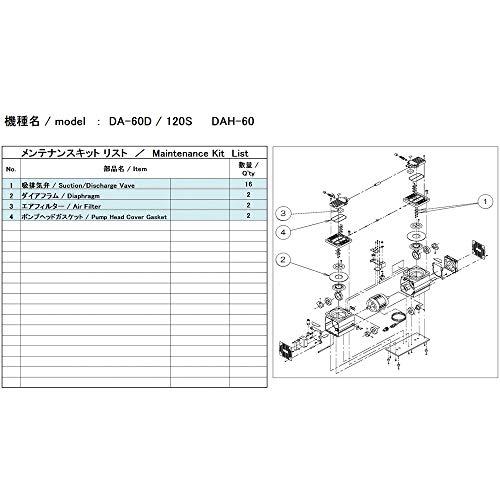 アルバック機工 ULVAC DA-60D/120S用メンテナンスキット DA-60D/120S | 