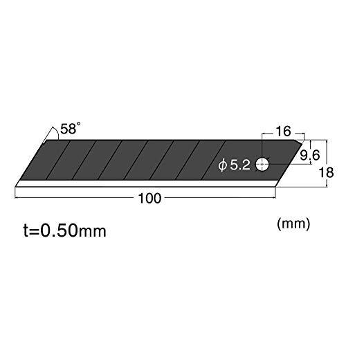 エヌティー カッター 替刃 大型 L型用 超鋭角黒替刃 10枚入 BL13P |  | 01
