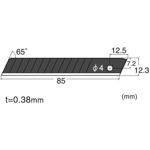 エヌティー カッター 替刃 中型 H型用 超鋭角黒替刃 10枚入 BH23P |  | 01