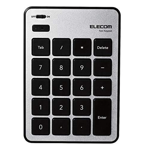 エレコム テンキー Bluetooth パンタグラフ Mac対応 薄型 シルバー TK-TBPM01SV | 