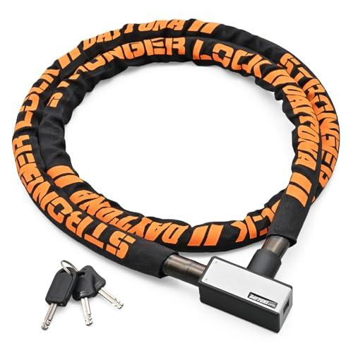 デイトナ(Daytona) バイク用 ワイヤーロック φ20mm ストロンガースチールリンクロック 鍵タイプ 1800mm シルバー 97662 | 