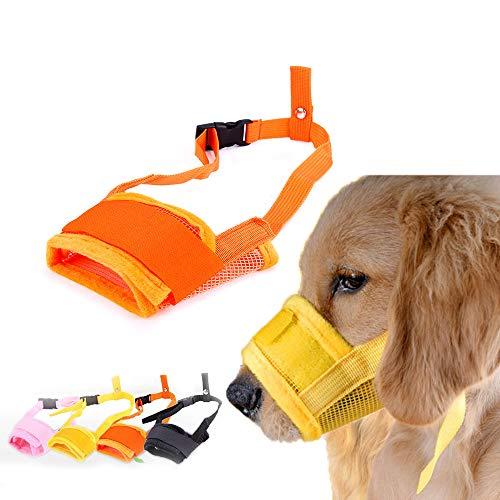 養楽堂 犬のマズル 犬用マズル口輪 拾い食い 無駄吠え 噛みグセ キズなめ 咬みつき防止 グルーミング 診察 (XL オレンジ) | 