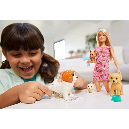 Barbie Doggy Daycare邃「 Doll & Pets Playset |  | 01