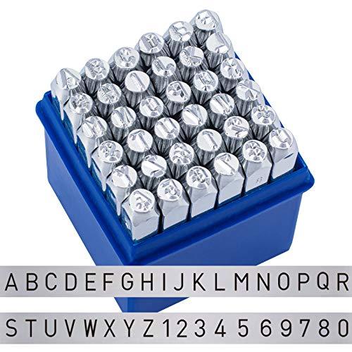 BENECREAT 36本アルファベットとアラビア数字刻印セット 図案打刻印 ポンチ 5mm刻印 名入れ アクセサリーデザイン 手芸ペンダント |  | 01