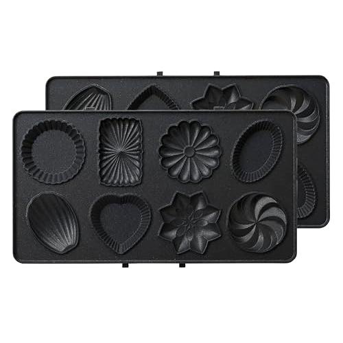 BRUNO ブルーノ ホットサンドメーカー 耳まで焼ける 電気 ダブル用プチガトープレート BOE044-GATEAU | 