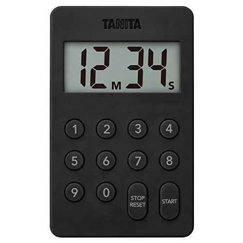 タニタ キッチン 勉強 学習 タイマー マグネット付き デジタルタイマー 100分計 ブラック TD-415 BK | 