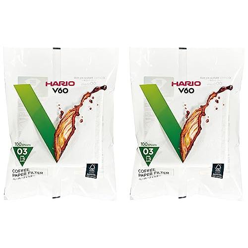 HARIO(ハリオ) V60用 ペーパーフィルター 03W 1~6杯用 200枚入り ホワイト VCF-03-100W | 