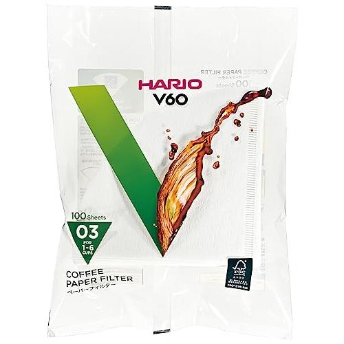 HARIO(ハリオ) V60用 ペーパーフィルター 03W 1~6杯用 200枚入り ホワイト VCF-03-100W |  | 01