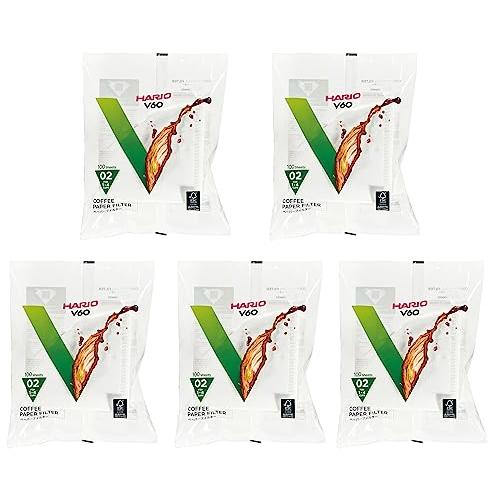 HARIO(ハリオ) V60ペーパーフィルター 1-4杯用 500枚入り ホワイト 日本製 VCF-02-100W | 