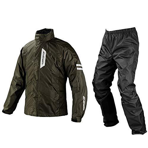 [KOMINE] バイク用 レインウエア ブレスターレインウェアフィアート RK-539 755 雨具 カッパ 防水 03-539 メンズ Ol | 