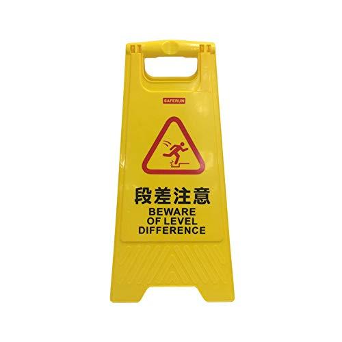 フロアサインスタンド 『段差注意/BEAWARE OF LEVEL DIFFERENCE』 A型フロアサイン PP 300x630mm |  | 01