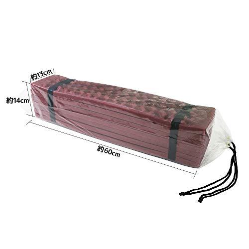 角利産業 サンドリー(SUNDRY) 折りたたみクッションマット レッド(ワインレッド) 86196 約181×56×厚0.8cm |  | 01
