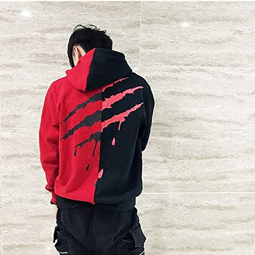 Hisitosa パーカー メンズ 長袖 秋服 厚手 裏起毛 冬服 メンズ スウェット コットン プルオーバー フーディ 春 (XXL ブラック |  | 01