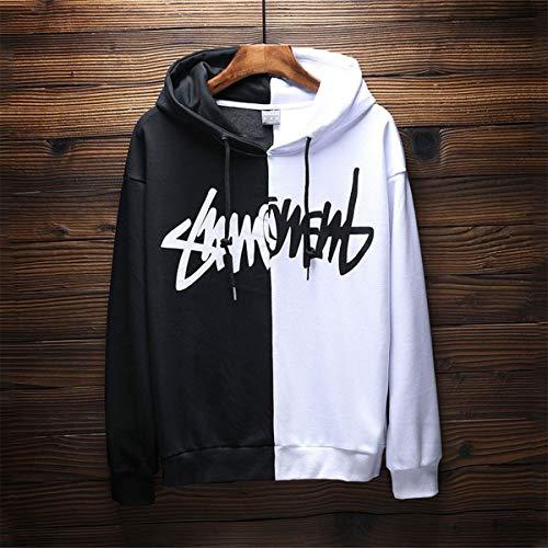 Hisitosa パーカー メンズ 長袖 秋服 厚手 裏起毛 冬服 メンズ スウェット コットン プルオーバー フーディ 春 (L ブラック+ホ |  | 01