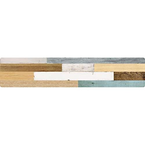 ベストコ キッチンマット ミックスウッド ライト 45×220cm さらっと拭ける ぷにぷに触感 ND-9873 | 
