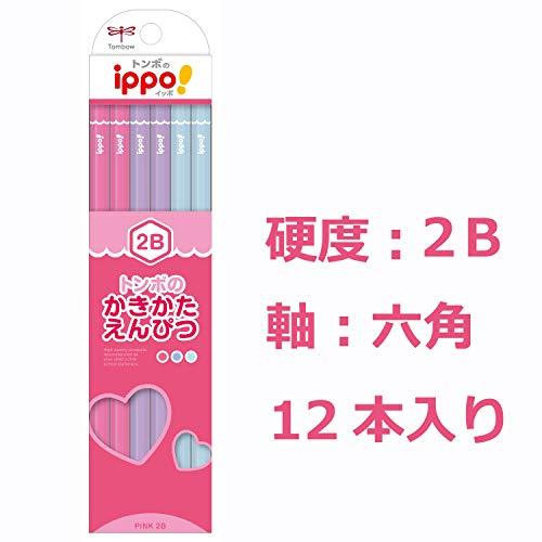 トンボ鉛筆 鉛筆 ippo! かきかたえんぴつ 2B プレーン Pink KB-KPW04-2B |  | 01