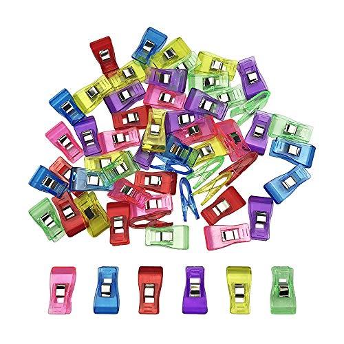 PRO-PARTY 仮止めクリップ クリップ プラスチック 裁縫用品 便利グッズ 60個入り 6色 各色10カウント | 