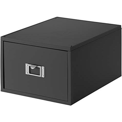 ライクイット (like-it) 収納ケース DVD ファイルユニット 深型 約幅26×奥35×高18.2cm オールグレー 日本製 MX-40 | 