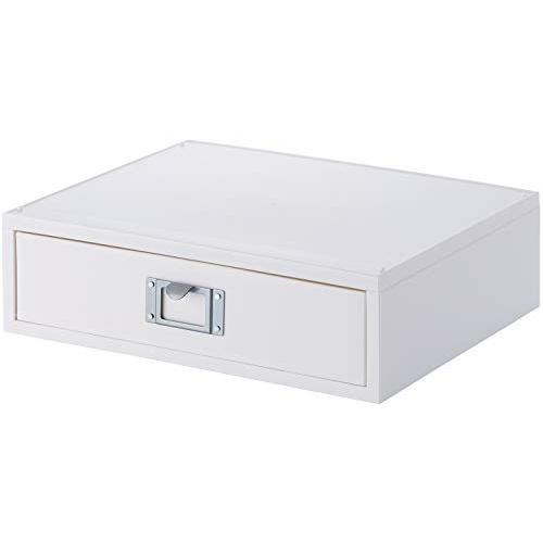 ライクイット (like-it) 収納ケース A4 引き出し 書類ケース 横型 1段 幅33.7×奥27.7×高9.8cm オールホワイト (不 | 
