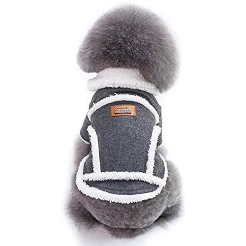 Suerba ペット服 ジャケット 防寒 コート ドッグウェア 小型犬 中型犬 大型犬 冬服 洋服 ダークグレー XXL |  | 01