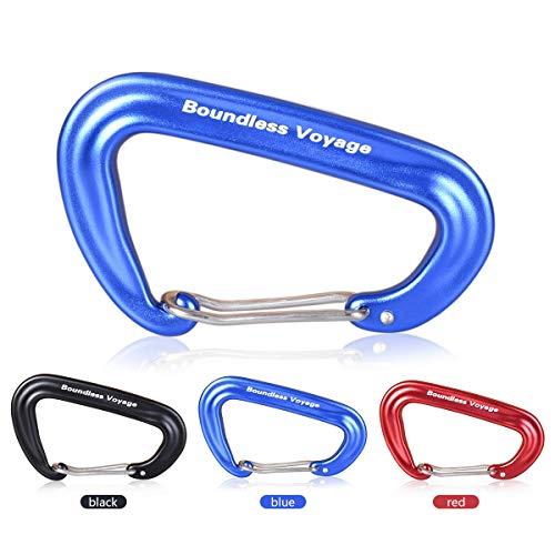 Boundless Voyage カラビナ 登山用 高強度 12kN【1200KG】 小型 Dリング 7075アルミニウム合金 超軽量 ハンモッ |  | 01
