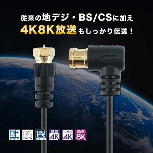 ホーリック 極細アンテナケーブル テレビ用 S-2.5C-FB同軸 1m 【4K8K放送(3224MHz)/BS/CS/地デジ/CATV 対応】 |  | 01