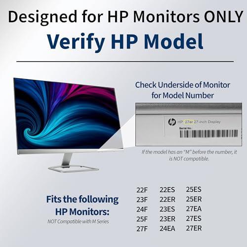 VIVO クイックアタッチVESAアダプター HPモデル 27er、27es、27ea、25er、25es、24ea、23er、23es、22e |  | 01