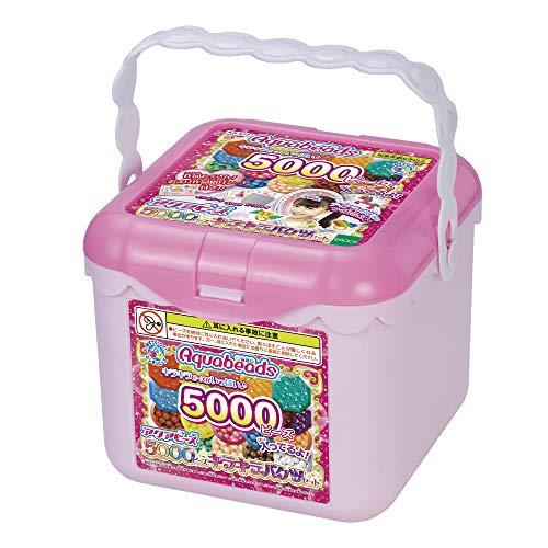 エポック(EPOCH) アクアビーズ オールインワンセット 【5000ビーズ ポリプロピレン キラキラバケツセット】 AQ-S77 | 