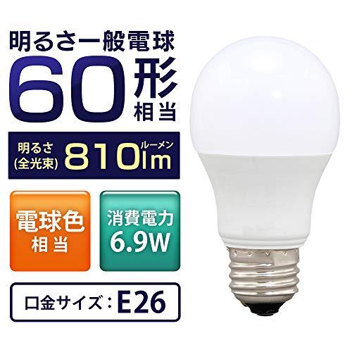 アイリスオーヤマ LED電球 口金直径26mm 広配光 60W形相当 電球色 密閉器具対応 LDA7L-G-6T6 |  | 01