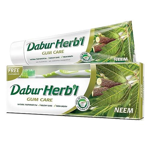 Dabur Herbal ニーム歯磨き粉、150 gm +歯ブラシの無料 | 