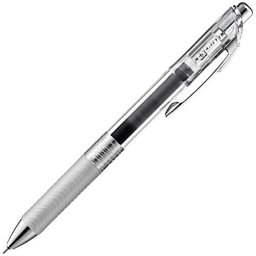ぺんてる ボールペン ゲルインキ エナージェル インフリー 0.4mm クリア軸 XBLN74TL-A ブラック |  | 01