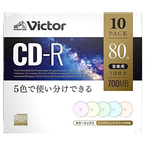 ビクター(Victor) 音楽用 CD-R AR80FPX10J1 (カラーMIX/80分/10枚) |  | 01
