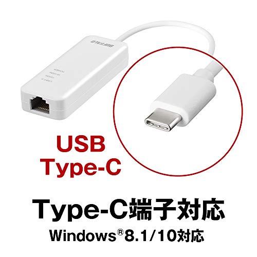 バッファロー BUFFALO 有線LANアダプター LUA4-U3-CGTE-WH ホワイト Giga Type-C USB3.1(Gen1)対 |  | 01