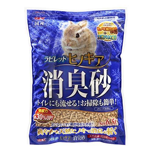ジェックス ラビレット ヒノキア消臭砂6.5L トイレに流せるヒノキのトイレ砂 消臭成分配合 | 