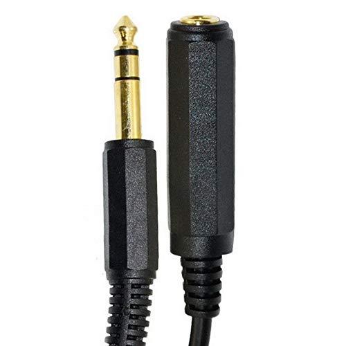 Rosebe 6.35mm ステレオプラグ オス - 6.35mm メス ケーブル、4.5m オーディオケーブルステレオコード 延長コード |  | 01