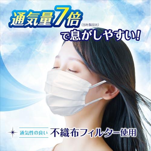 ビースタイル プリーツタイプ 涼やか心地 ホワイト 20枚入 マスク 女性用 涼しい 小顔 おしゃれ 不織布 息がしやすい 耳が痛くならない 花 |  | 01