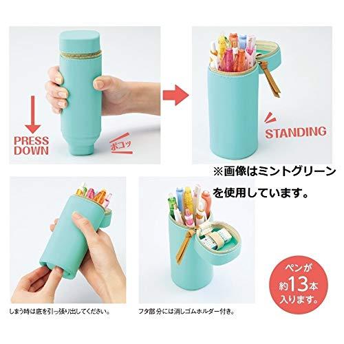 リヒトラブ スタンド ペンケース スクエアタイプ ネイビーブルー A7732-11 |  | 01