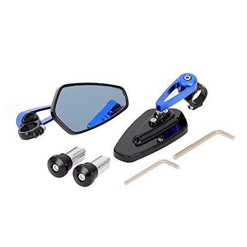 Karun バイクミラー オートバイ用 バーエンドミラー バーエンド バイク ミラー 左右2本セット 汎用 バイク用 取り付け簡単 360°調整 |  | 01